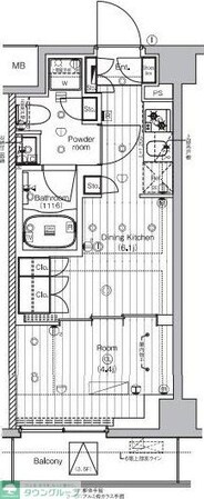 PREMIUMCUBE王子神谷の物件間取画像